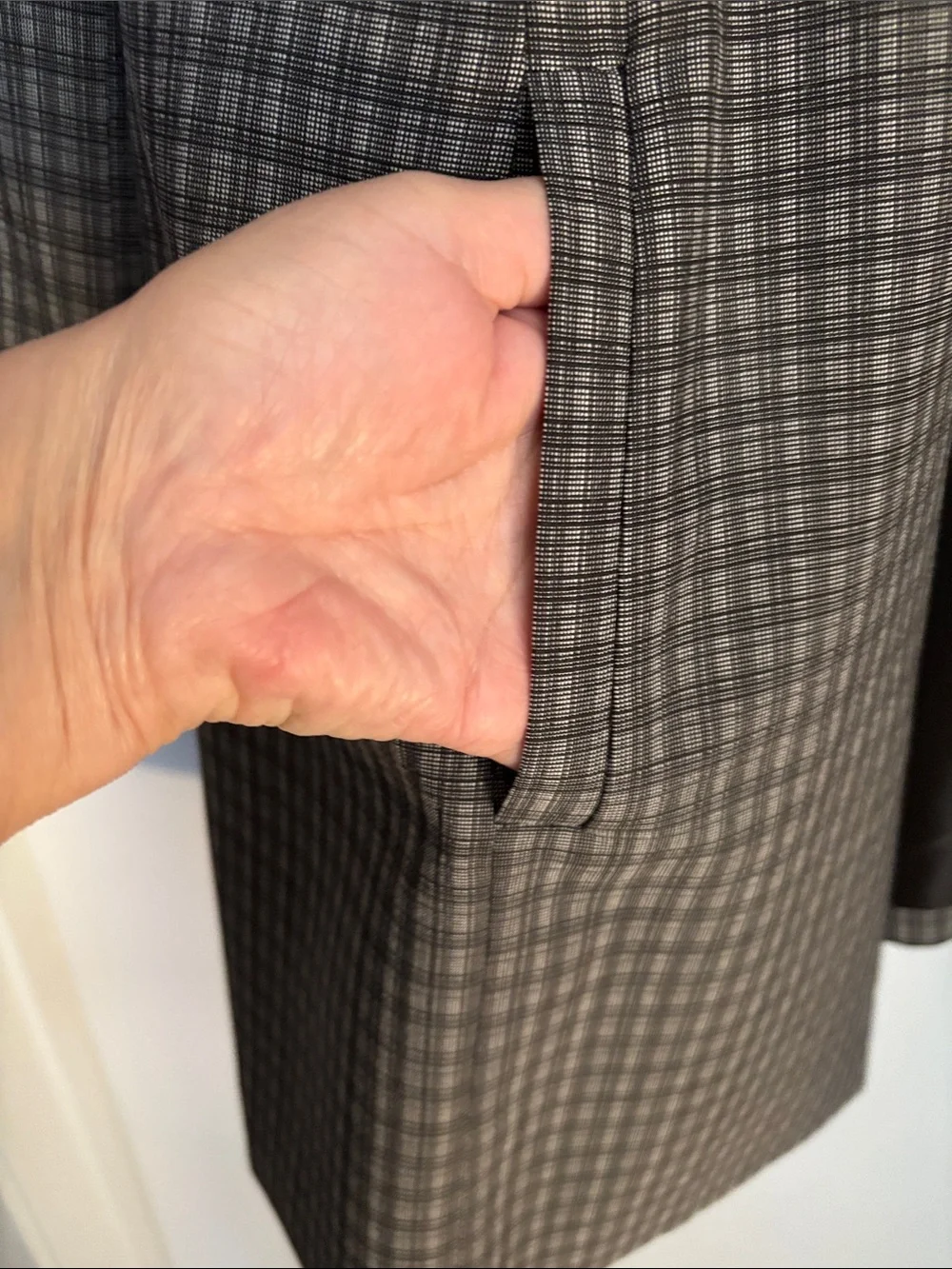 Le Suit Gray Glen Plaid Women's Blazer Suit - Picture 5 of 6